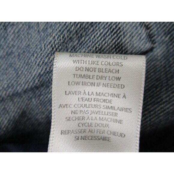 Anthropologie Unpublished Morgan Military Jacket Womens Size M Denim Utility - Picture 5 of 16